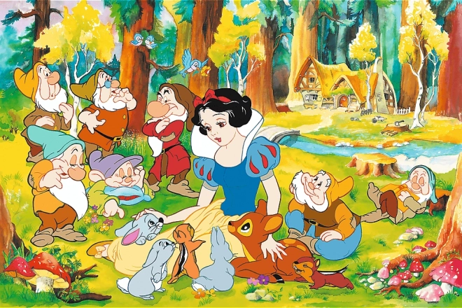 Puzzel Disney: Sneeuwwitje en de zeven dwergen, 600 stukjes