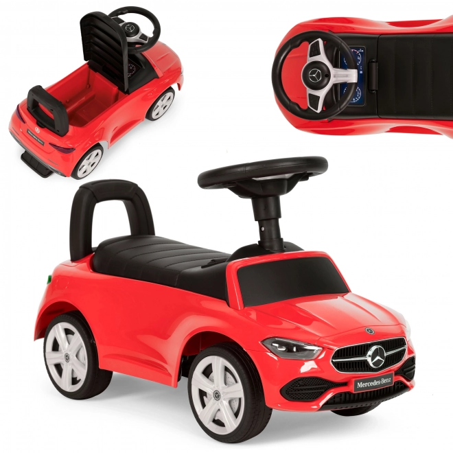 Rijdende auto Mercedes C KLASSE interactieve stuur in de kleur rood