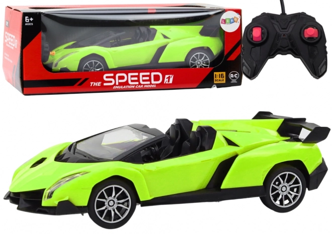Groene Sportauto op Afstandsbediening 1:18