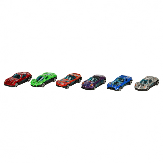 Racebaan met takelwagen en transporter 6 delen - oranje