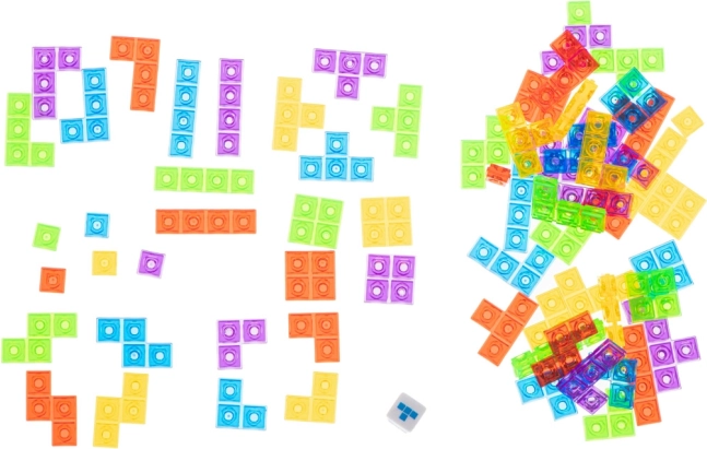 70 kleurrijke stukken = eindeloze combinaties