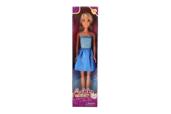Pop Anlily in glinsterende jurk plastic 30cm 4 kleuren in doosje 8x32x5cm 12st in doos