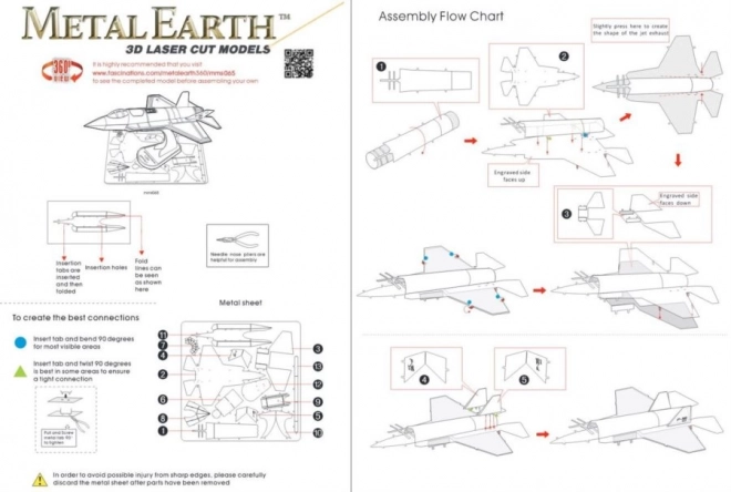 Metal Earth 3D puzzel straaljager F-35 Lightning II