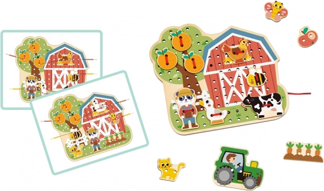 2Kids Toys Rijgspel Boerderij