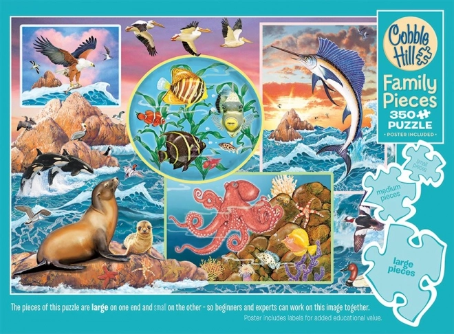 COBBLE HILL Familiepuzzel Oceaanmagie 350 stukjes