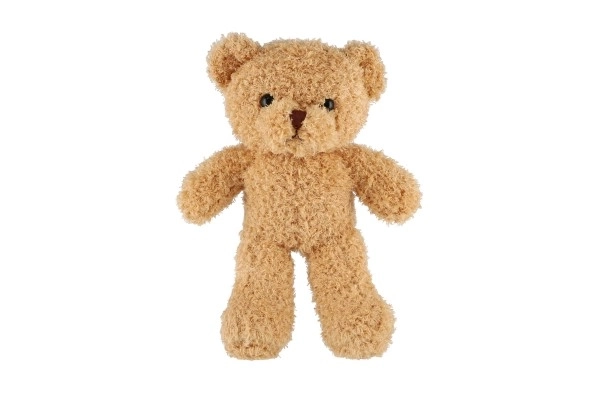 Stoffen beige krullende teddybeer 30 cm