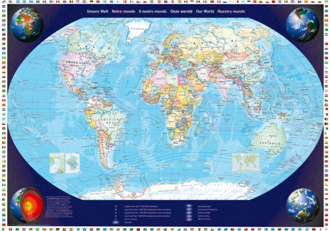SCHMIDT Puzzel Onze Wereld 2000 Stukken