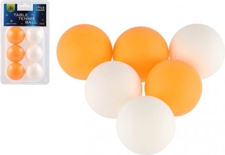 Tafeltennisballen 6 stuks kunststof 4 cm