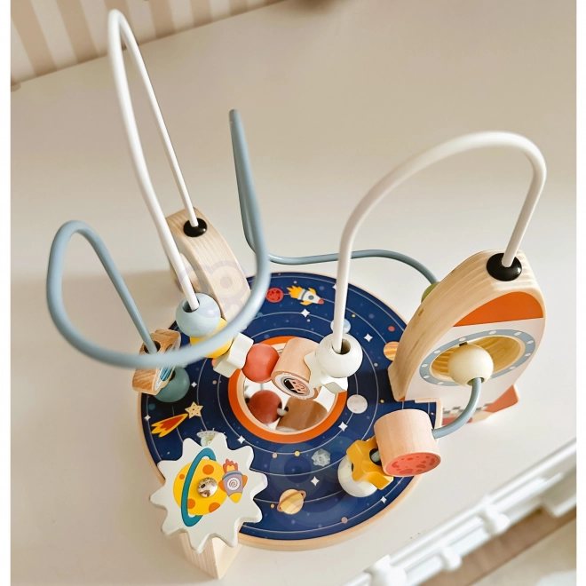 Houten raketlus van Tooky Toy
