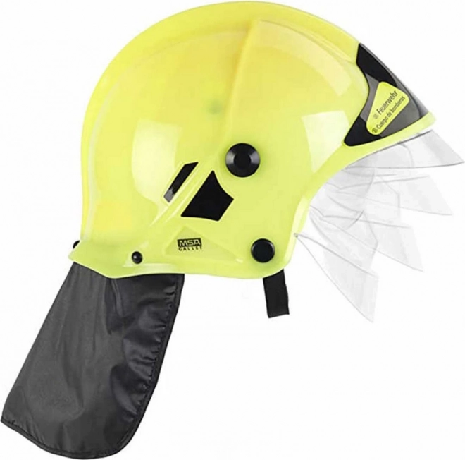 Brandweerhelm, geel