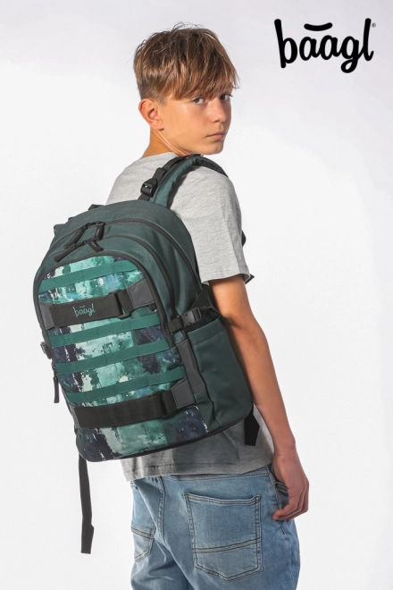 Set BAAGL Skate Forest: rugzak, etui en sporttas