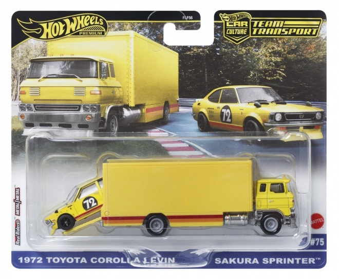 Set voertuigen 50e verjaardag door Hot Wheels en Toyota Corolla