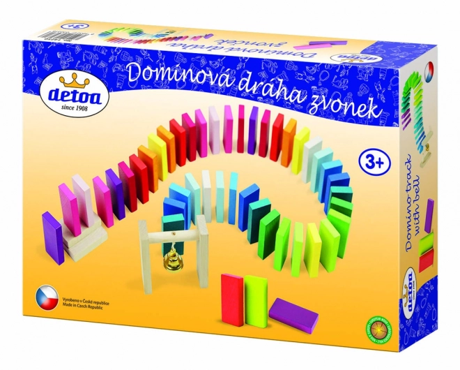 Dominobaan met bel 95 stuks