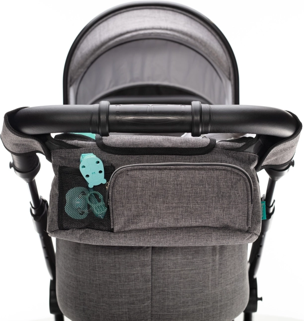 Organizer voor kinderwagen Deluxe, grijs