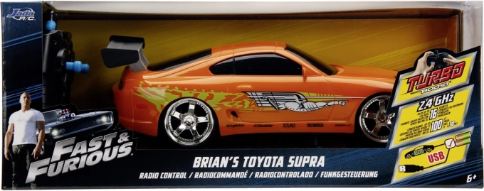RC auto Toyota Supra Fast & Furious 1:16 met turbofunctie