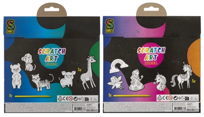 Kras-Uit-Stickers XXL 5 stuks