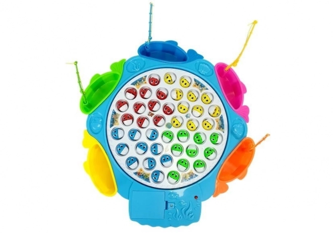 Visspel 4 Vissersstokken Blauw