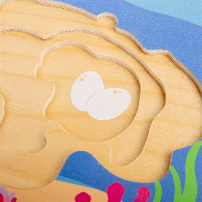 Bigjigs Toys Puzzel Levenscyclus van de Schildpad
