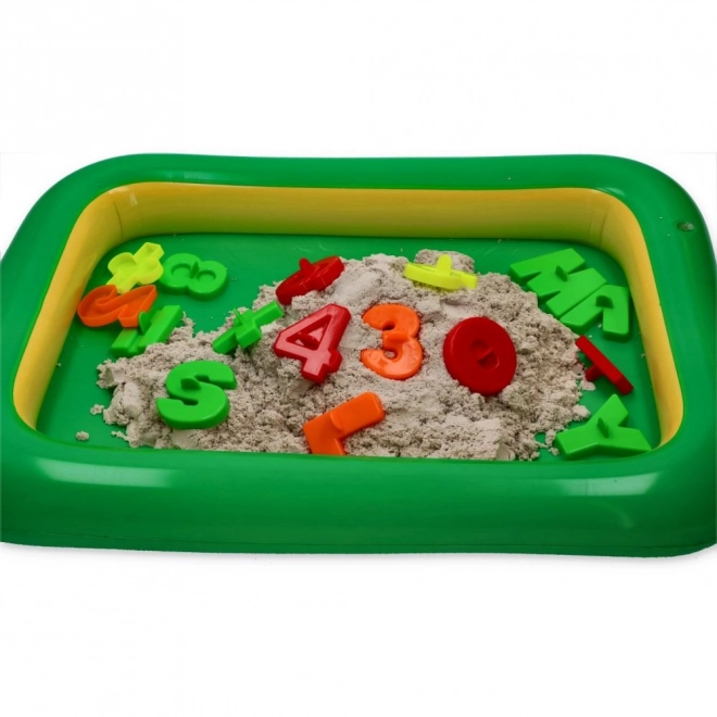 NaturSand kinetisch zand 3 kg met vormpjes en zandbak