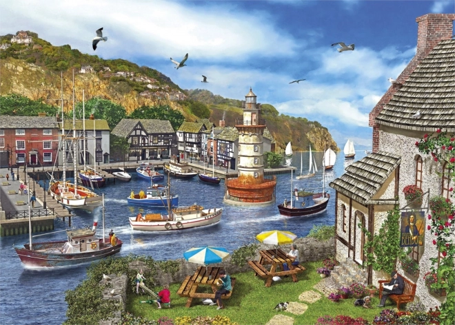 GIBSONS Puzzel Baai met Vuurtoren 1000 stukken