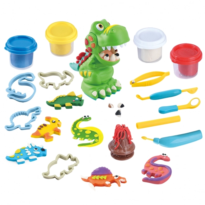 Playgo Modelína tandarts dino set 4x56 g