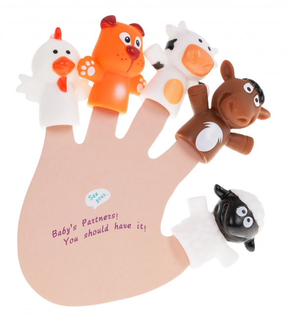 Set rubberen boerderijpoppen + brochure