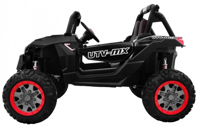 Kinderautootje UTV-MX zwart 4x4 met MP4, afstandsbediening en LED-verlichting