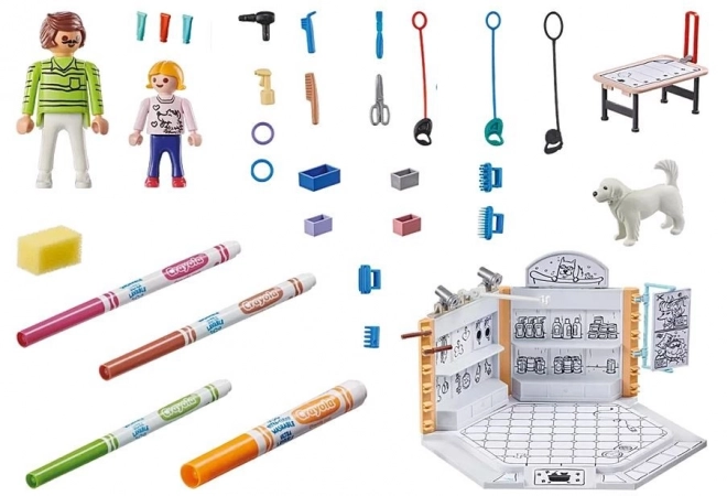 Playmobil Honden Salon met Crayola kleuren