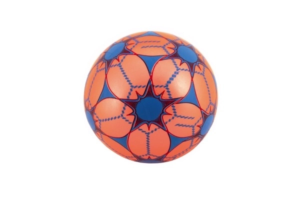 Gekleurde niet-opgeblazen rubberen bal in net - 23 cm