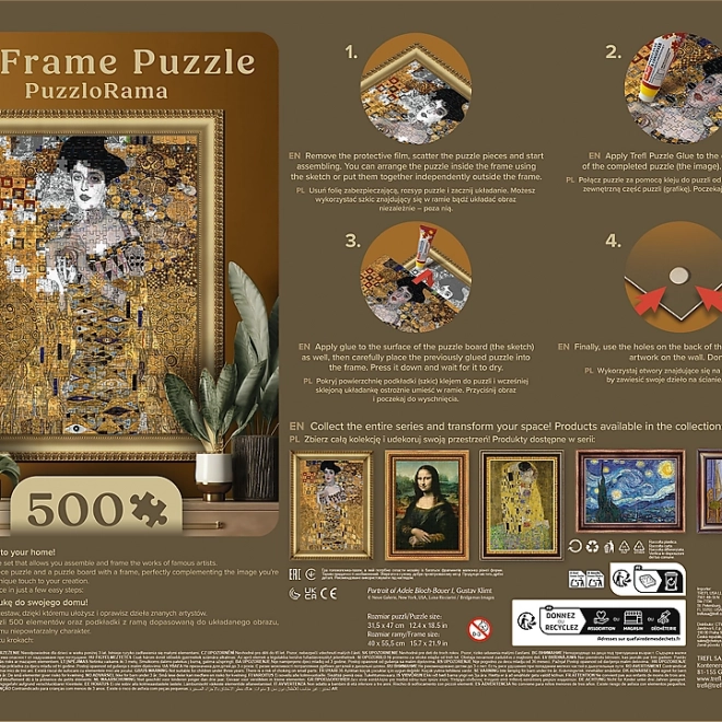 TREFL Puzzel Rám Stylu Adele Bloch-Bauer I 500 Stukken