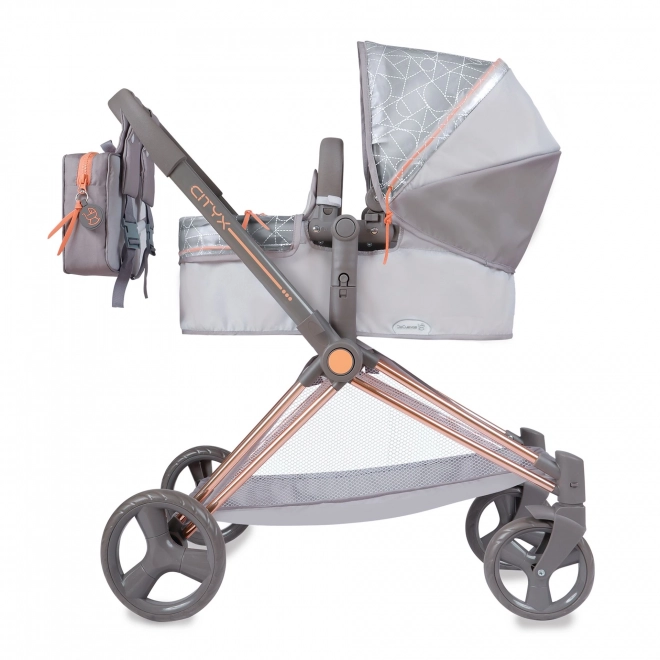 DeCuevas 81777 Opvouwbare poppenwagen 3-in-1 met rugzak CITY X 2024 - 73 cm