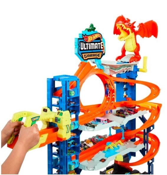 Mega garage met drakenaanval Hot Wheels City