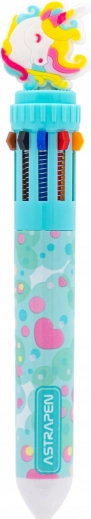 Astra balpen met 10 pasteltinten, blauw