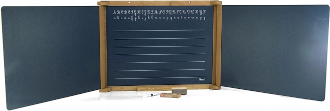 Jeujura houten drievoudig wandbord 156 × 43 cm met accessoires