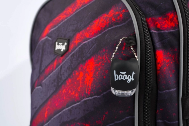 BAAGL SET 3 Core Lava: rugzak, etui, zakje