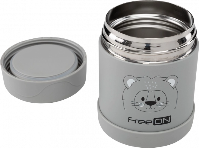 FreeON Thermo Etensdoos RVS 350 ml grijs