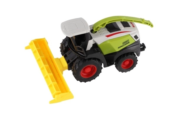 Plastic maaidorser 13 cm met terugtrekmechanisme