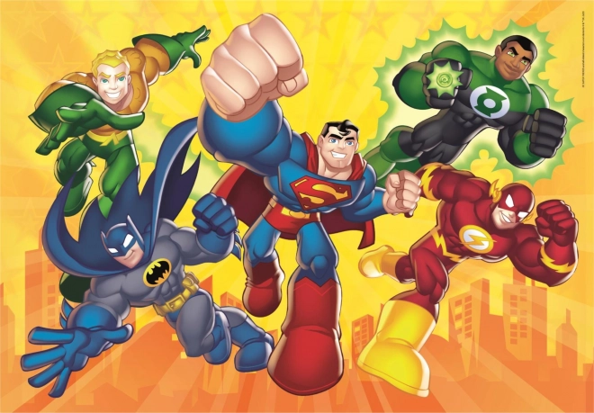 Puzzel DC Super Friends 4 in 1 voor kinderen