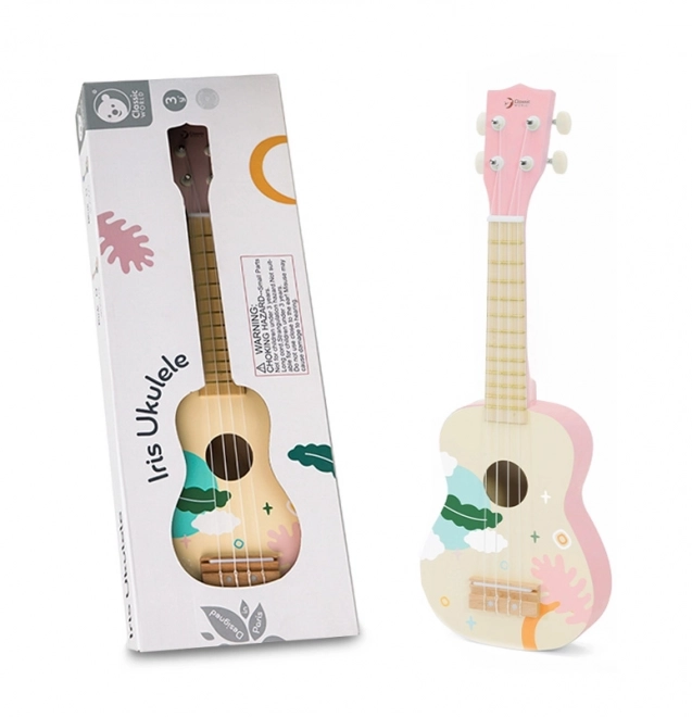 Klassieke wereld roze houten ukelele voor kinderen
