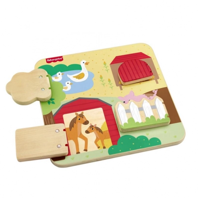 Fisher-Price houten verstopspel met dieren
