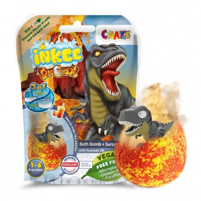 Bruisende badbom met verrassing Dinosaurus