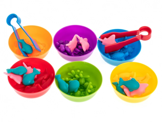 Vuiková montessori spel Leer tellen – Zee dieren