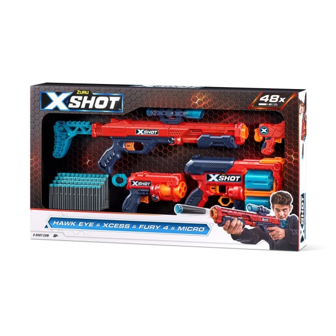 4 blasters in één verpakking