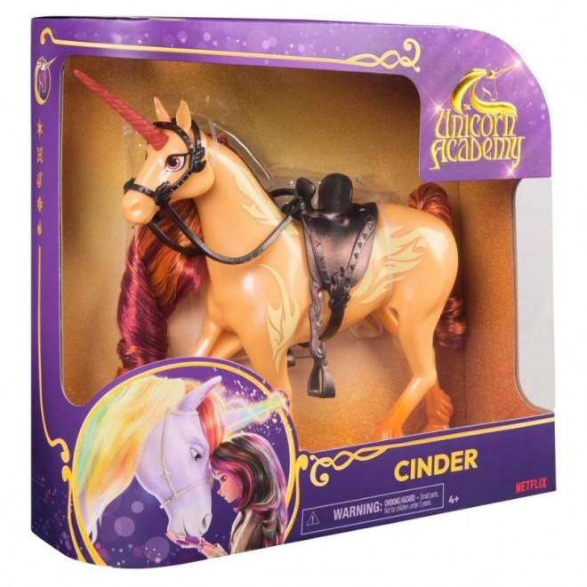 Borstelbare eenhoorn Cinder van Unicorn Academy