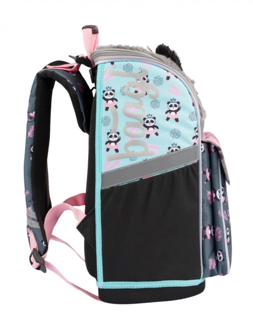 BAAGL SET 3 Zippy Panda: rugzak, etui, zak
