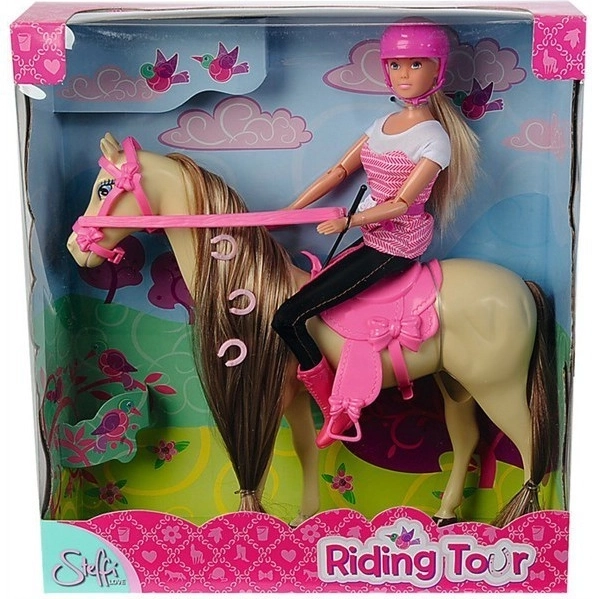 STEFFI Pop in jockeyoutfit op een paard