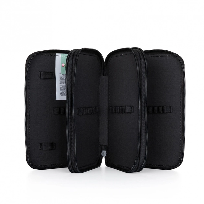 Etui 3 laags leeg UNICOLOR blauw