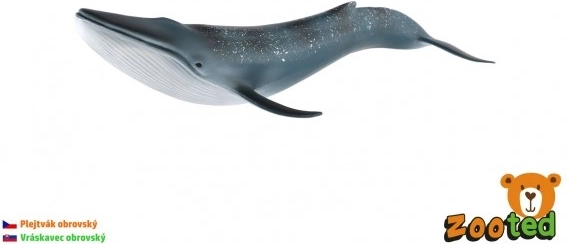 Model van een blauwe vinvis 27 cm