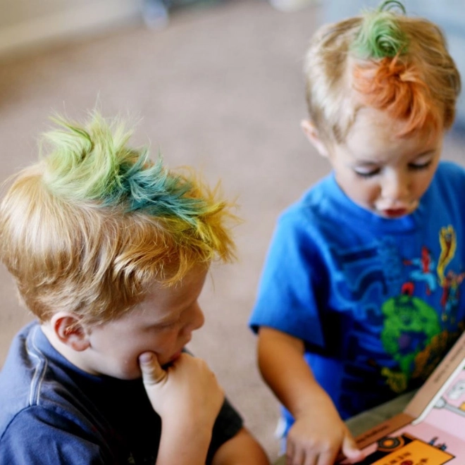 Haarkrijt - set van 5 kleuren