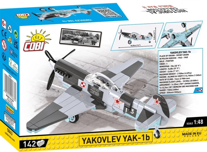 Bouwset vliegtuig Yakovlev Yak-1b